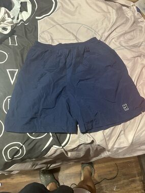 Nike Men's Navy Athletic Shorts - Solid Navy